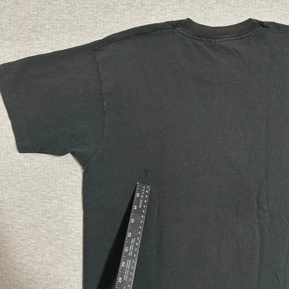 Vintage 90s New Orleans French Quarter Bourbon St Neon Graphic Tee Black Mens XL